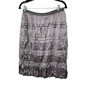 Dolce & Gabbana Silk Ruffle Pencil Skirt – Size IT 44 (US 8/10)